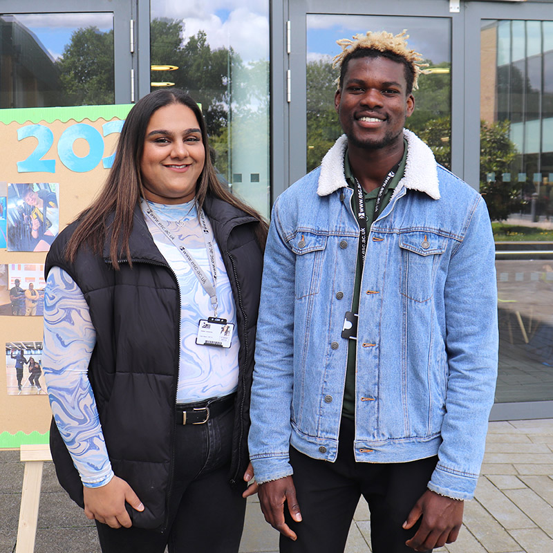 2021-22 Student Union reps Jhalak and Mo