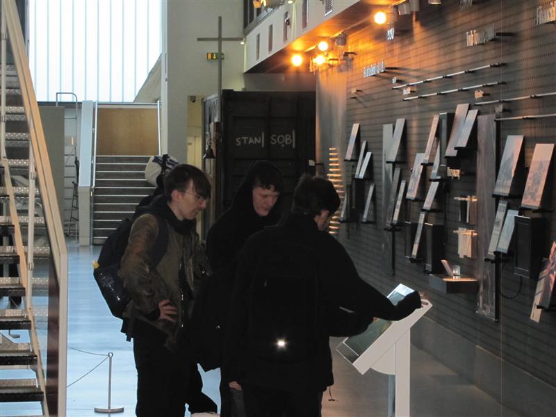 Students interacting with the Museum
