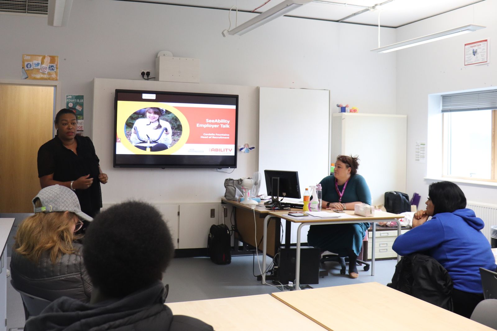Health & Social Care and Childcare students hear from Seeability for National Apprenticeship Week.