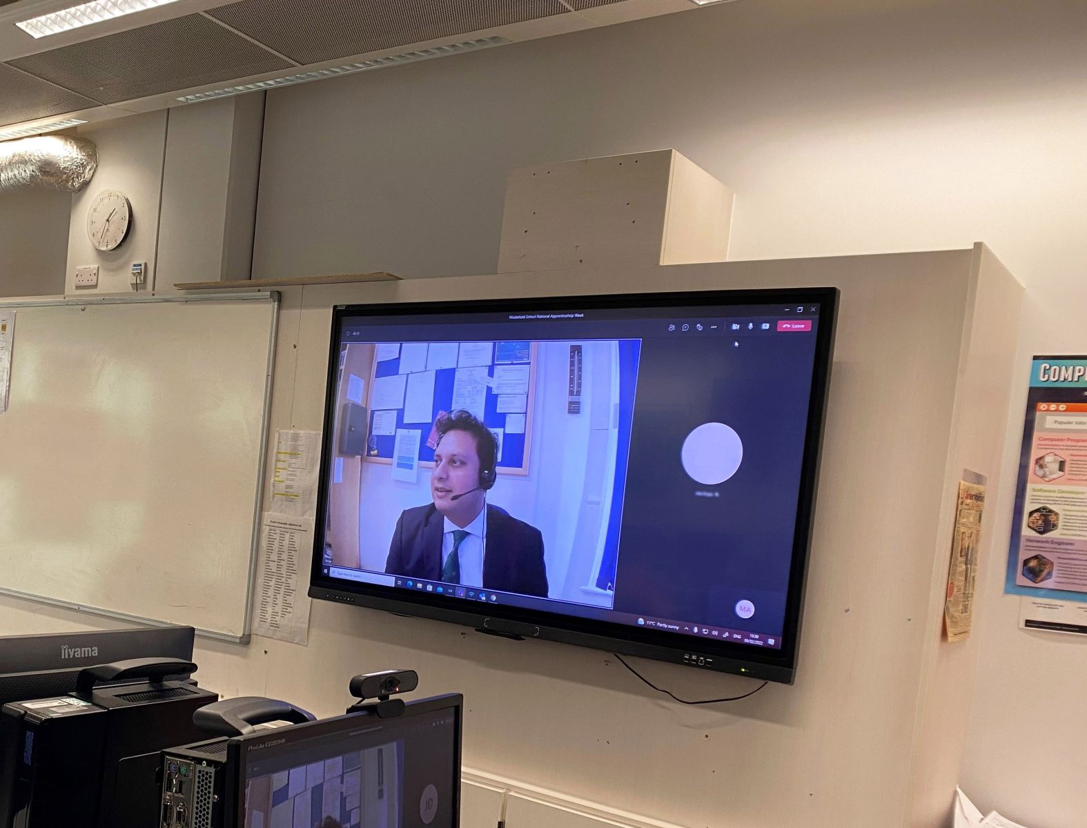 Business Student at East Surrey College have a virtual talk for National Apprenticeship Week