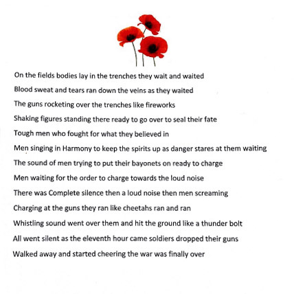 East Surrey College Public Services Student's Poem