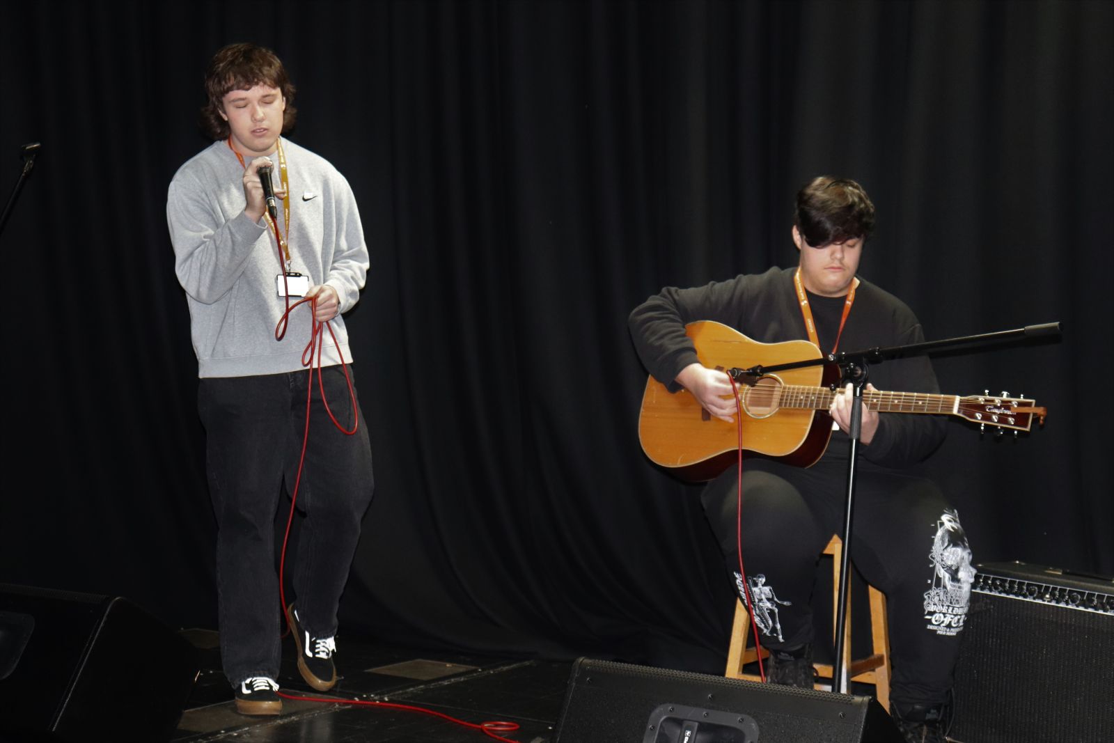Toby and Ben performing 'Everlong