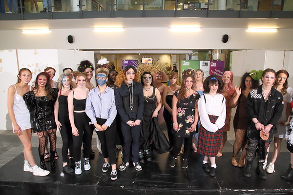 All participants from the Hair and Make-up Level 3 End of Year Show 
