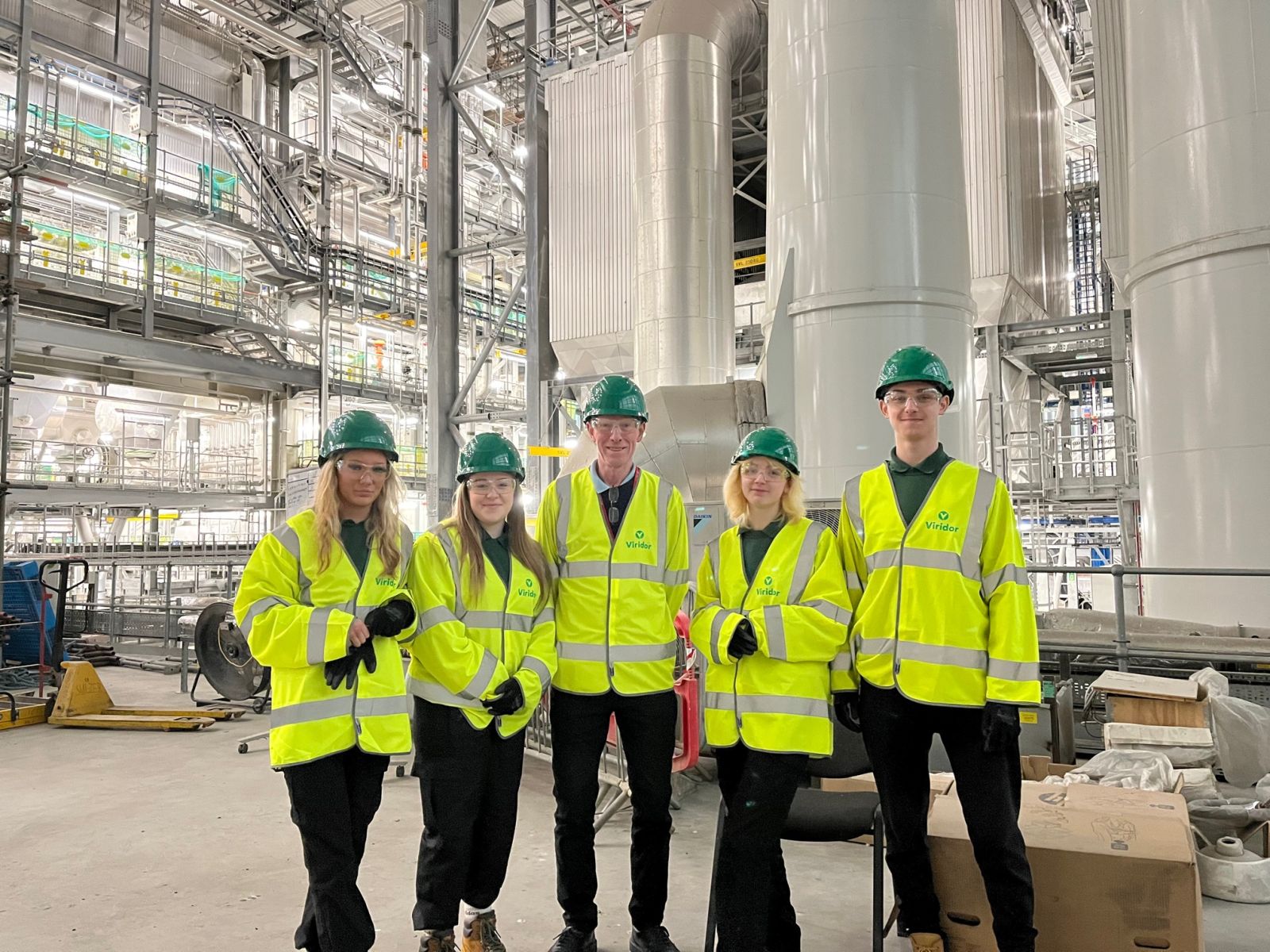 Engineering students at the Beddington Site