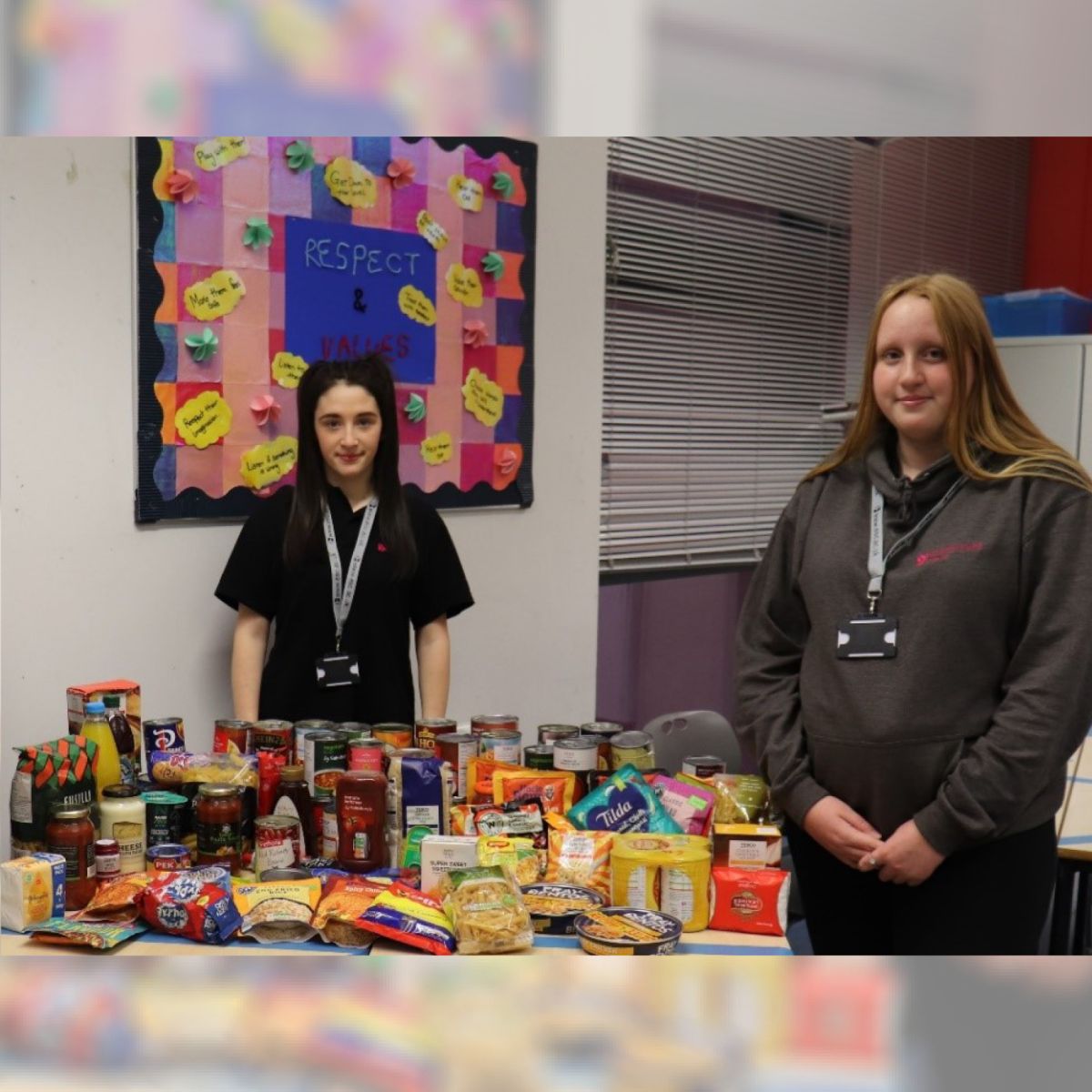 Childcare Students' Foodbank Collection