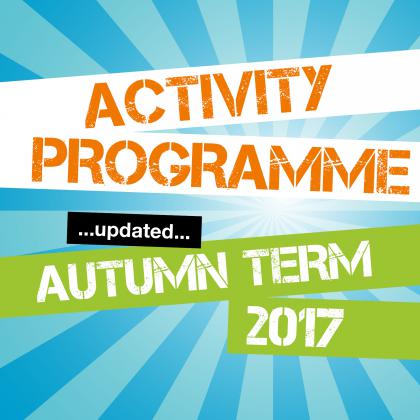 Activity Planner - updated Autumn 17