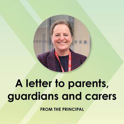 A Letter to Parents, Guardians & Carers