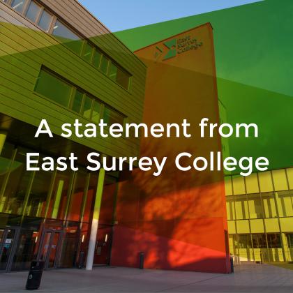 Statement from East Surrey College