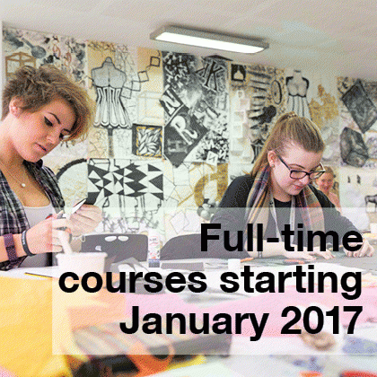 Full-time courses starting January 2017