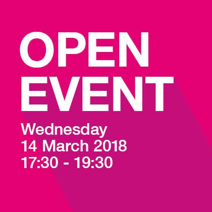 Open Event 14 March 2018