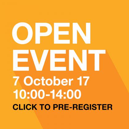 Open Event 7 October 2017