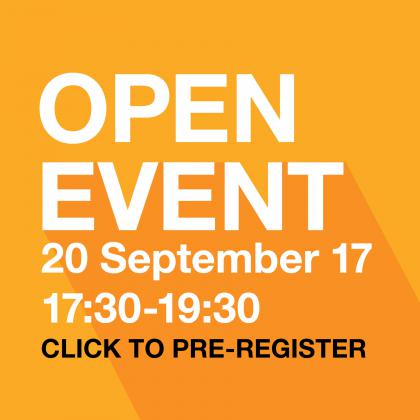 Open Event 20 September 2017