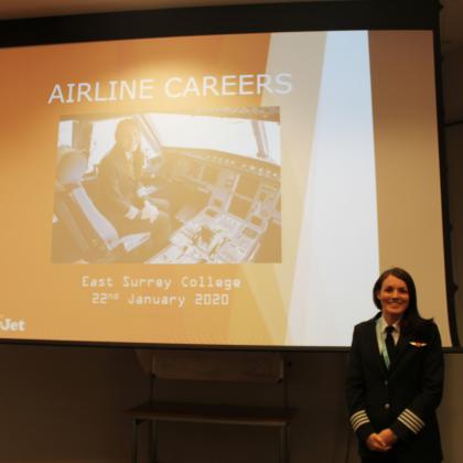 easyJet Captain Inspires Aviation Students!