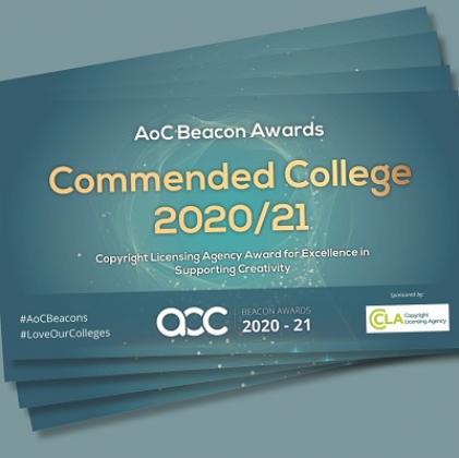 Commended! Association of Colleges Beacon Awards 2020/21
