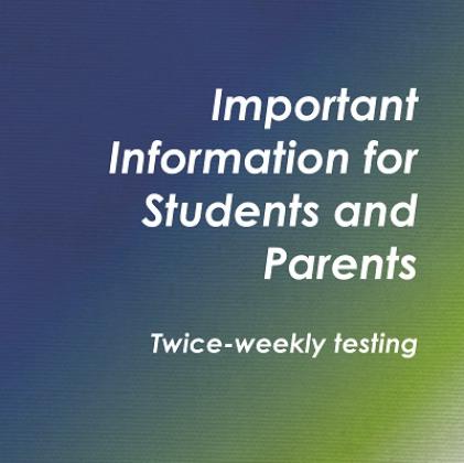 Importance of twice-weekly testing
