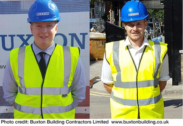 Construction Apprentices recruited by Buxton Building Contractors Limited