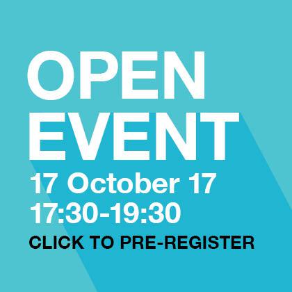 Open Event 17 October