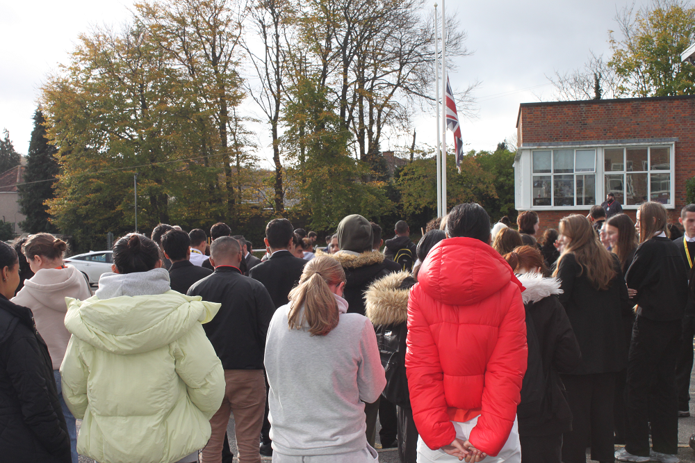 outside  remembrance day 